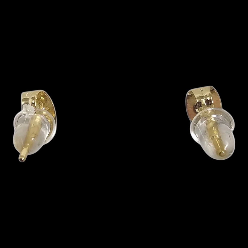 BADGLEY MISCHKA Elegant Gold-Tone Everday Crystal Stone Studs - Picture 4 of 6